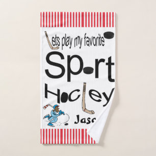 Favorite Sport Bathroom Towel Sets Hockey
