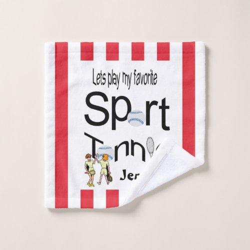 Favorite Sport Bathroom Towel Sets Tennis