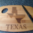 Favorite State Laser Engraved Cutting Board Bamboo