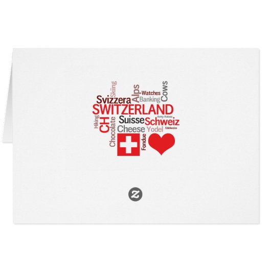 Favorite Swiss Things - I Love Switzerland (Back Horizontal)