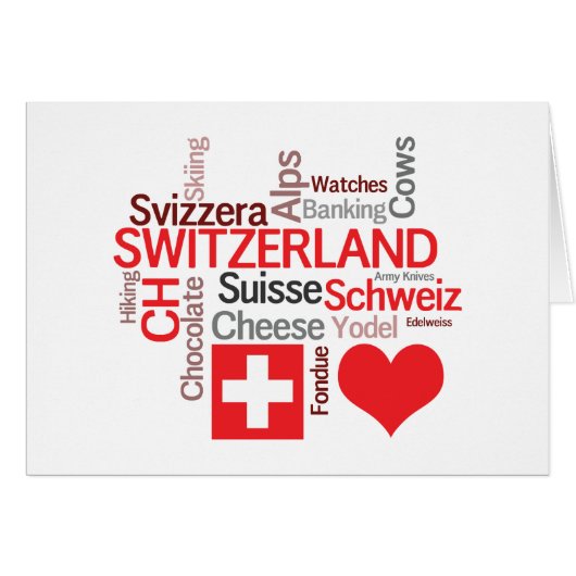 Favorite Swiss Things - I Love Switzerland (Front Horizontal)