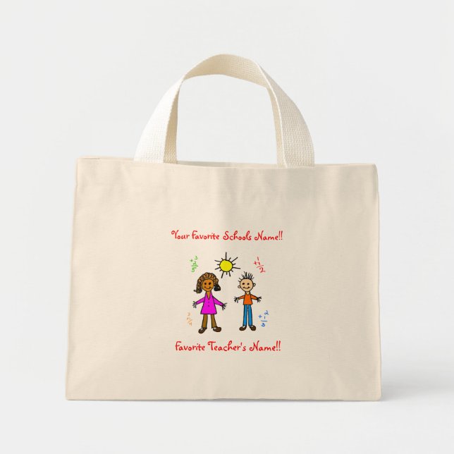 Favorite Teacher / School Tote Bag (Front)