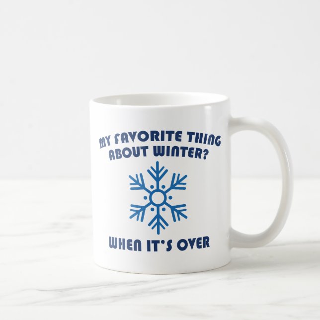 Favorite Thing About Winter Coffee Mug (Right)