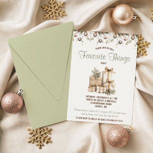 Favorite Thing Christmas, Holiday Party Invite