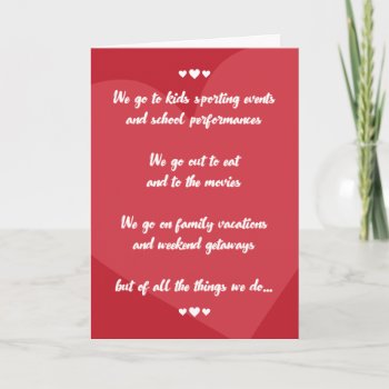 Favorite Thing To Do Love Card by aaronsgraphics at Zazzle