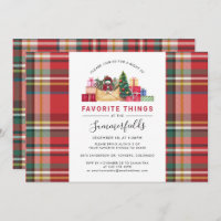 Favorite Things Christmas Holiday Team Gift Swap Invitation