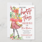 Favorite Things Christmas invitation