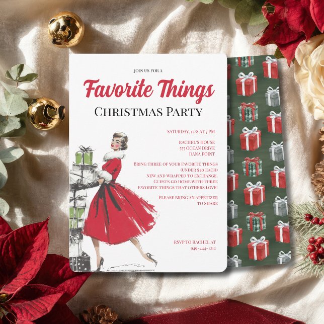 Favorite Things Christmas Party Invitation (Creator Uploaded)