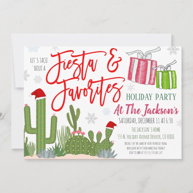 Favorite Things Christmas Party Invitation, Christ Invitation (Front)
