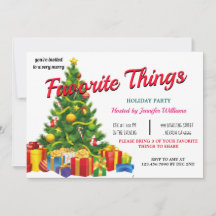 Favorite Things Christmas Party winter rustic chic