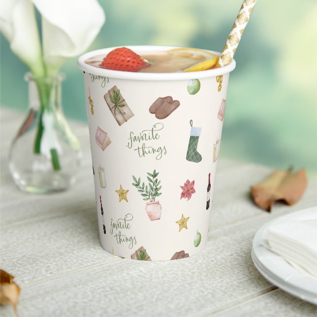 Favorite Things Gift Exchange Christmas  Paper Cups (Insitu)