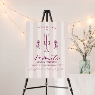Favorite Things Holiday Book & Wine Club Party Foam Board