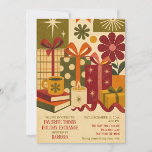 Favorite Things Holiday Exchange Invitation