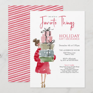 Favorite Things Holiday Party Invitation