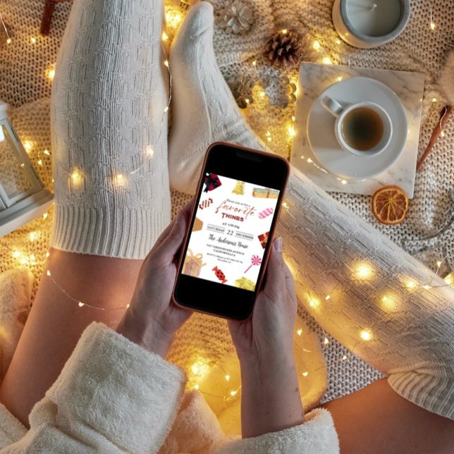 Favorite things party Gift Exchange Holiday Party  Invitation (Creator Uploaded)