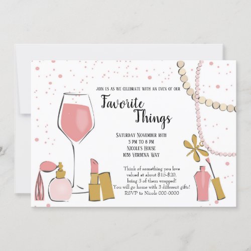 Favorite Things Party Invitation