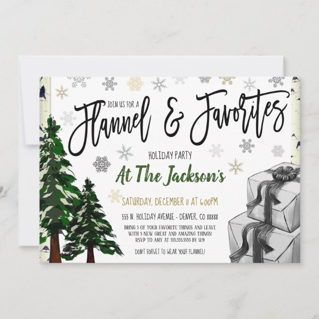 Favorite Things Party Invitation (Front)