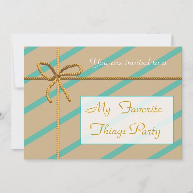 Favorite Things Party Invitation (Front)