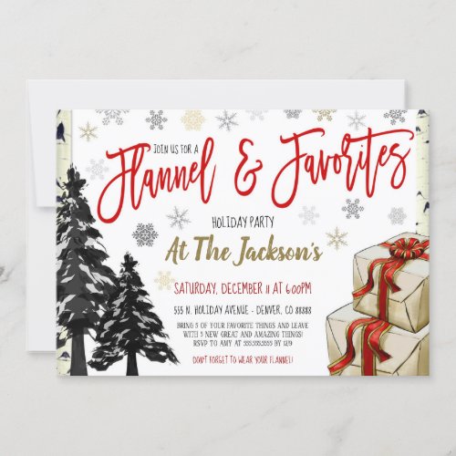 Favorite Things Party Invitation