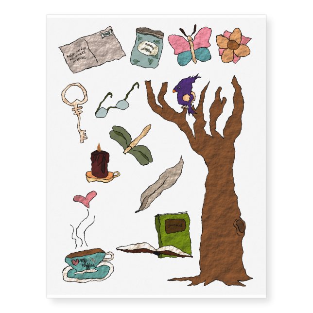 Favorite Things Temporary Tattoos (Front)