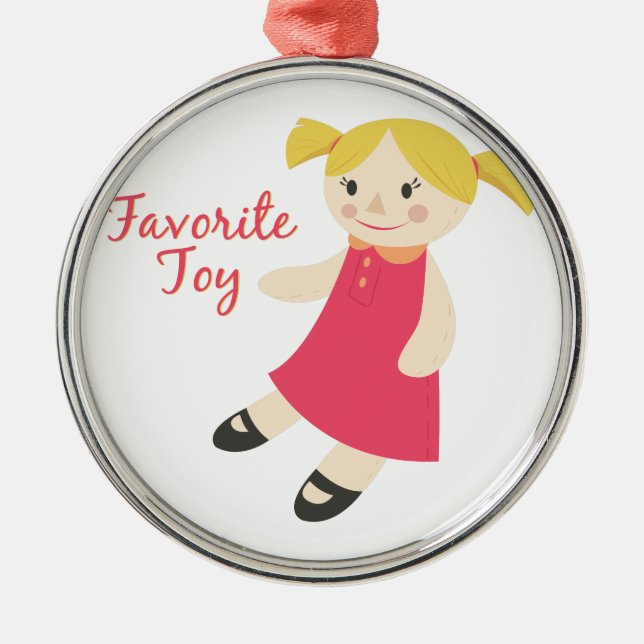 Favorite Toy Metal Ornament (Front)