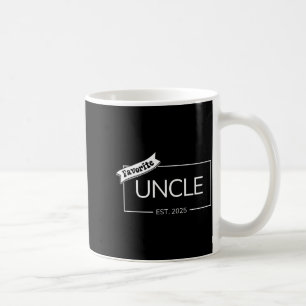 Favorite Uncle Est 2025 Nephew Niece Pocket Design Coffee Mug