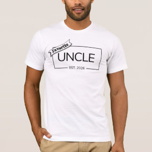 Favorite Uncle est 2026 nephew niece baby reveal T-Shirt