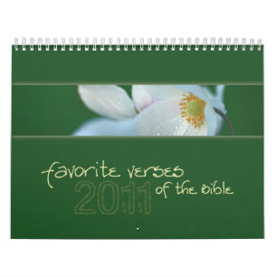 Favorite Verses of the Bible calendar 2011