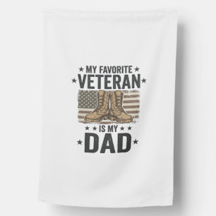 Favorite Veteran Dad Patriotic Combat Boots Shirt  House Flag