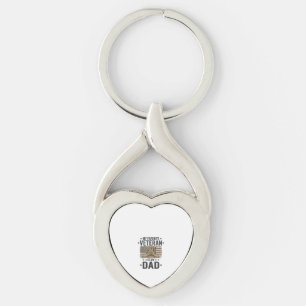 Favorite Veteran Dad Patriotic Combat Boots Shirt Keychain