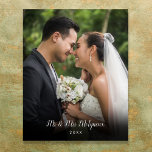 Favorite Wedding Photo Script Name Date Poster<br><div class="desc">Personalise with your favorite wedding photo featuring your family name and the year,  creating a unique memory and gift. A lovely keepsake from your special day!</div>