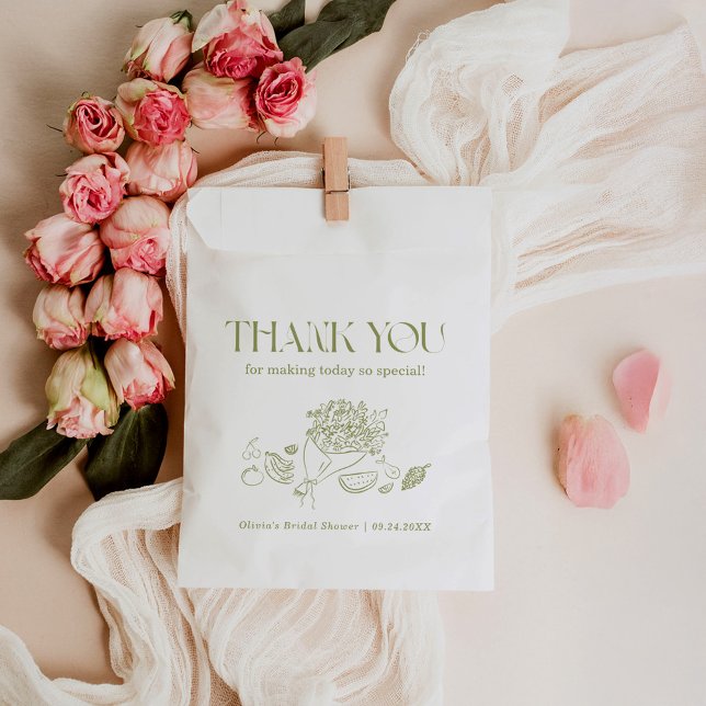 Favors Bag Fresh Off the Market Bridal Shower (Creator Uploaded)