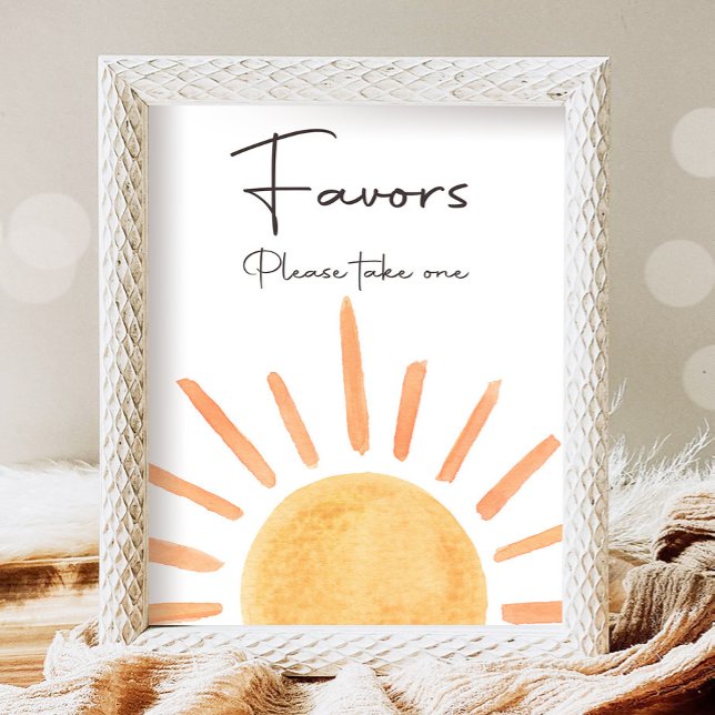 Favors Boho Sunshine Table First Trip Sun Birthday Poster (Creator Uploaded)
