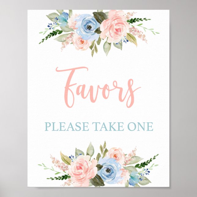 Favors Gender Reveal Poster (Front)