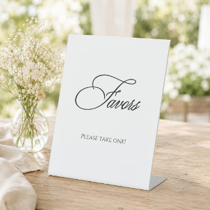 Favors Minimalist Bridal Shower Pedestal Sign