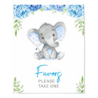 Favors Please Take One Elephant Baby Boy Shower