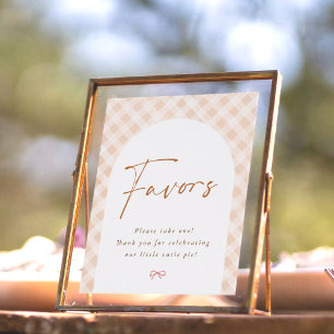 Favors Sign Cutie Pie Thanksgiving Baby Shower