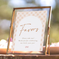 Favors Sign Cutie Pie Thanksgiving Baby Shower