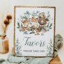 Favors Sign Eucalyptus Woodland Baby Animals Party