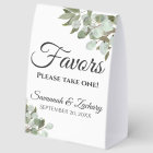 Favors Take One Eucalyptus & Greenery Wedding