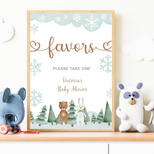 Favors Winter Snowflake Woodland Poster (Creator Uploaded)