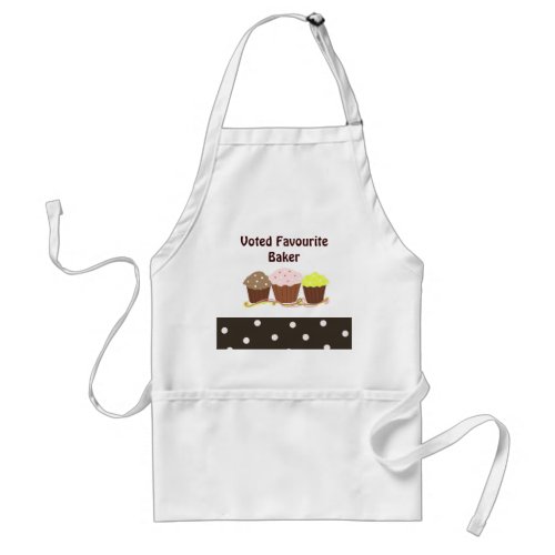 Favourite Baker _ Trio of Cupcakes Adult Apron