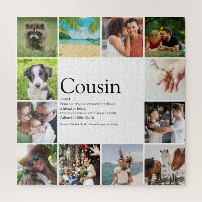 Favourite Best Cousin Definition 12 Photo Jigsaw Puzzle (Vertical)