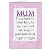 Favourite Child - Mother's Day (Front)