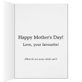 Favourite Child - Mother's Day (Inside (Right))