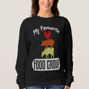 Favourite Food Group Meat Beef Butchers Sweatshirt