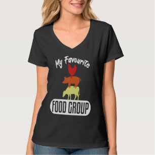 Favourite Food Group Meat Beef Butchers T-Shirt