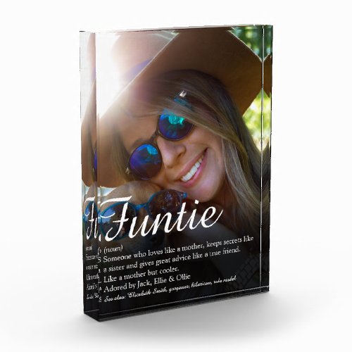 Favourite Funtie Aunt Auntie Definition Photo Block