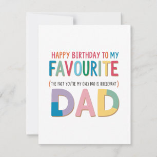 "Favourite Sister Birthday Card" Holiday Card