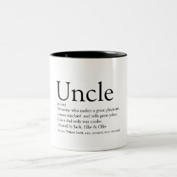 Favourite Uncle Modern Definition Quote Two-Tone Coffee Mug